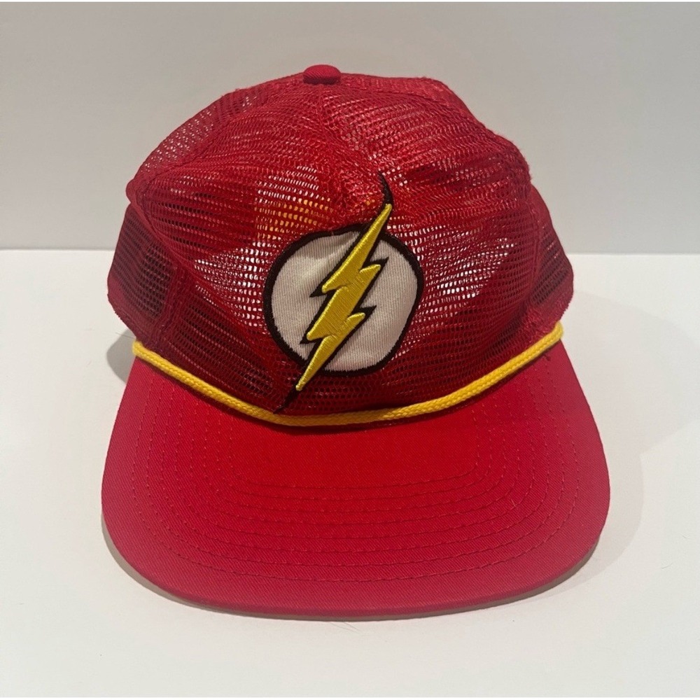 DC Comics Flash & Green Lantern Mesh Snap Back Baseball Cap Hats Set Of 2 - Picture 3 of 15